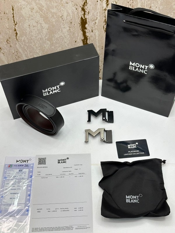 MONT BLANC PREMIUM BELT DOUBLE BUCKLE