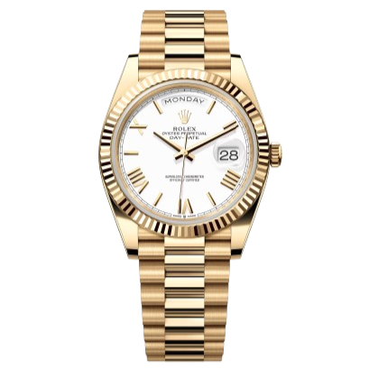 ROLEX OYSTER PERPETUAL Day-Date QUARTZ White Dial Men's Watch