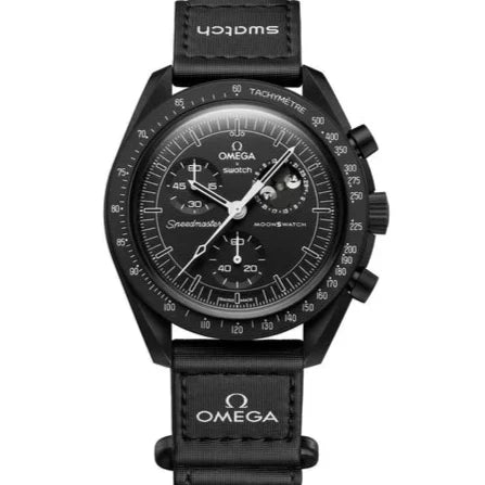 OMEGA X SWATCH MOONSWATCH Mission to The Moon - Black Dial/Black Strap Bioceramic