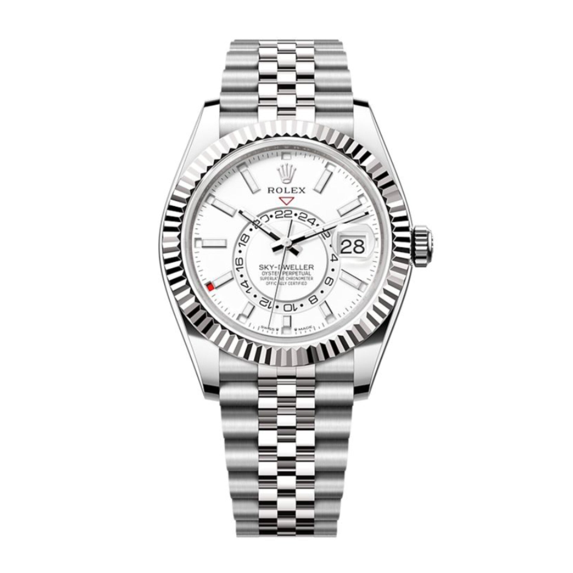 ROLEX Sky-Dweller silver white with jubilee belt (cell model)