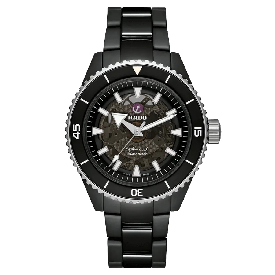 RADO CAPTAIN COOK SKELETON (black)