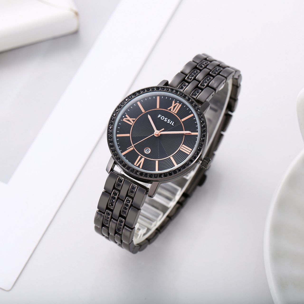 Fossil watch with date working for women