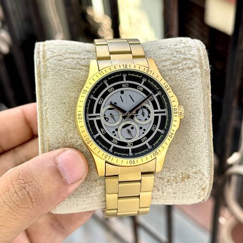 Armani Exchange Gold Black