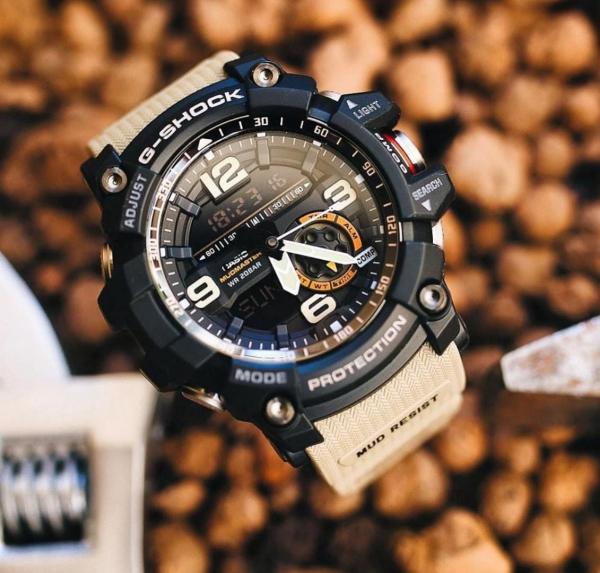 Casio G-shock Mudmaster Analog-Digital Black khaki