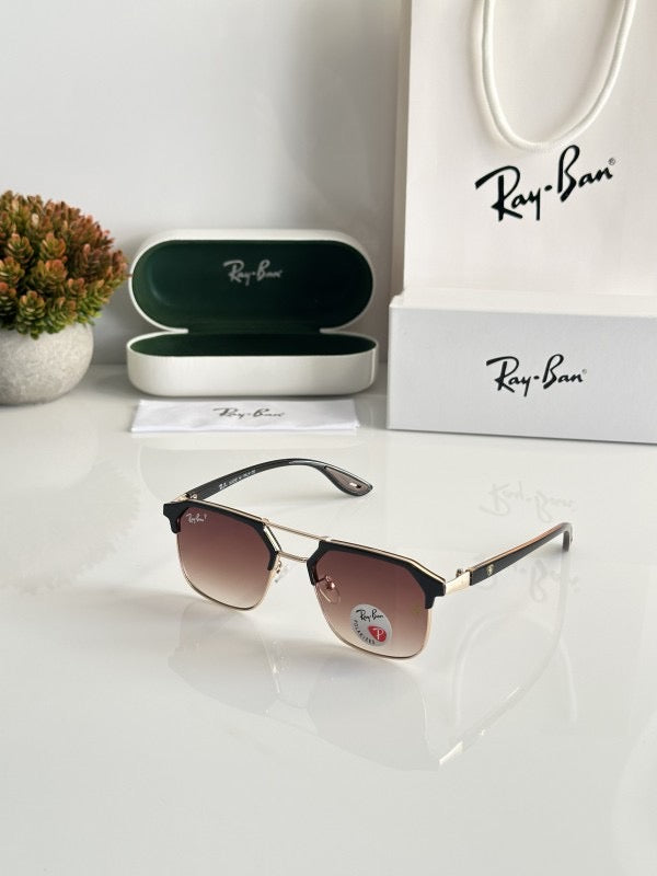 Rayban Gold Brown with original box and kit