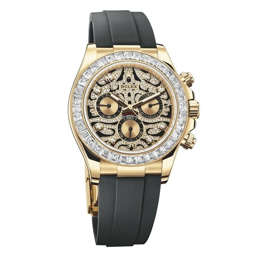 Rolex- EYE OF THE TIGER TIGER chronograph watch (GOLD)
