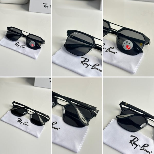 Rayban Black sunglasses with original box and kit