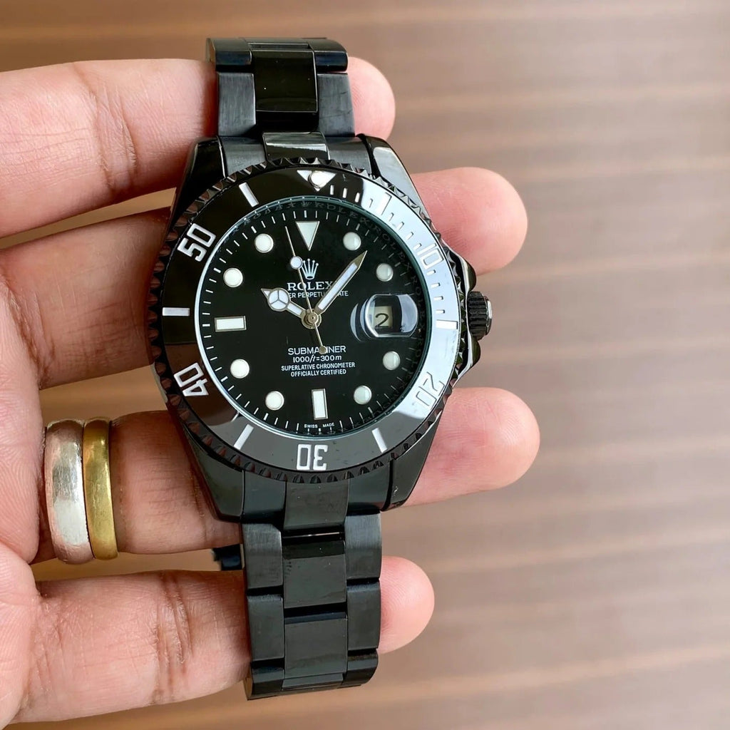 ROLEX SUBMARINER Full Black cell model Watch for men