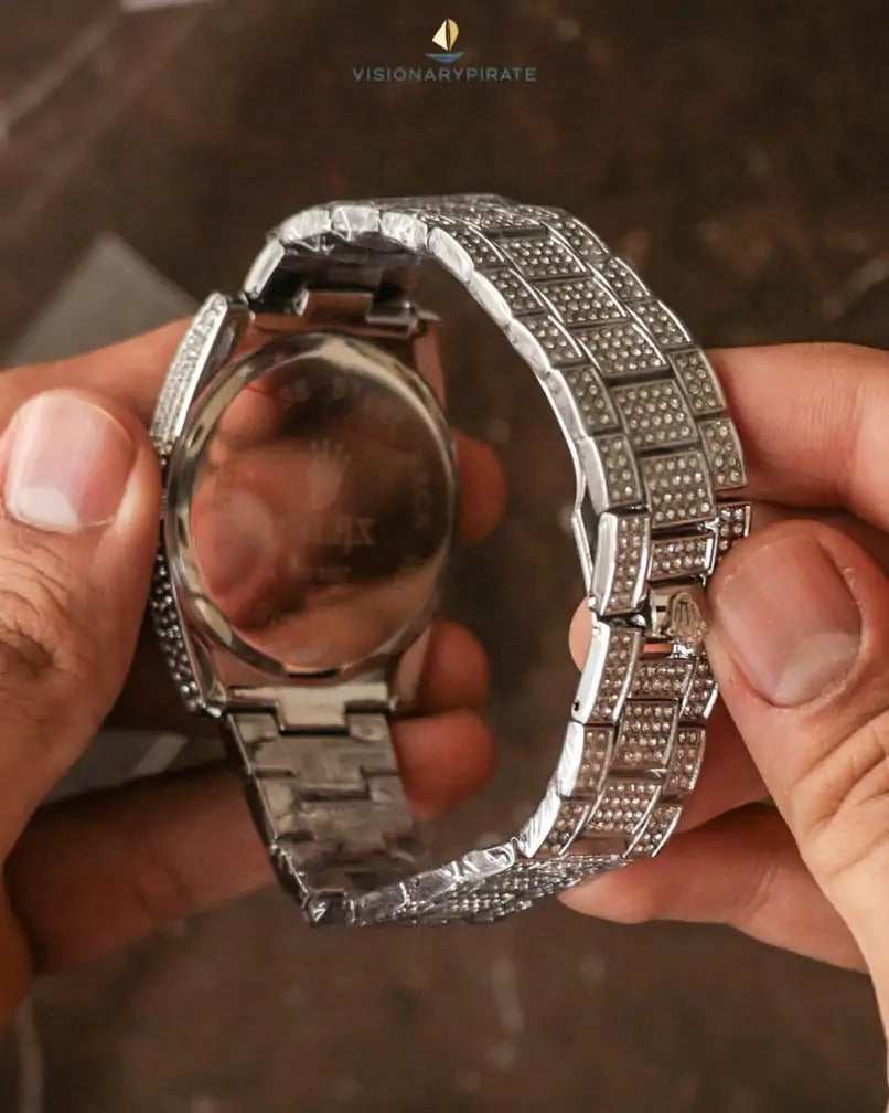 Rolex Arabic Dial Silver Color Watch