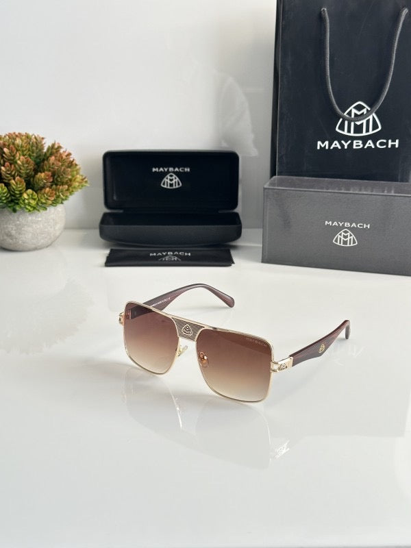 Maybach Gold Brown sunglasses with original box and kit