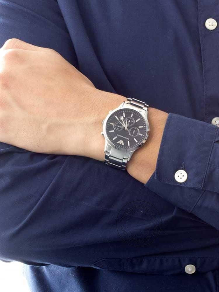EMPORIO ARMANI Chronograph Analog Black Dial Men's Watch