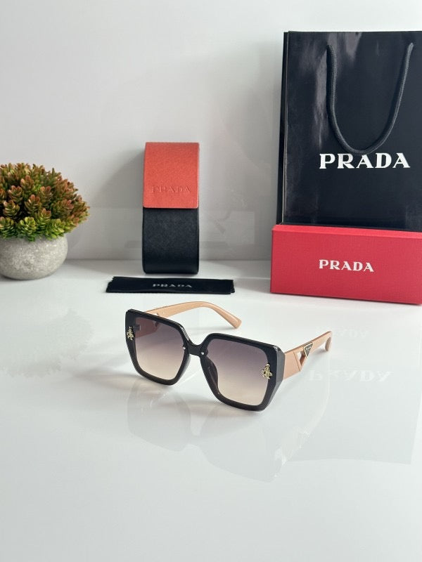 Prada Coffee Brown sunglasses with original box and kit