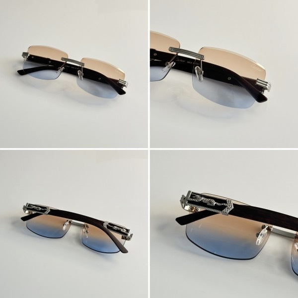 CARTIER SUNGLASSES WITH ORIGINAL BOX AND KIT