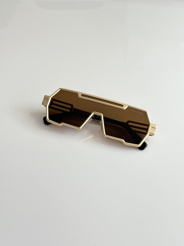 Marc Jacobs Gold Brown sunglasses with original box and kit