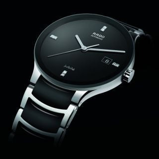RADO JUBLIE BLACK SILVER WITH DATE WORKING