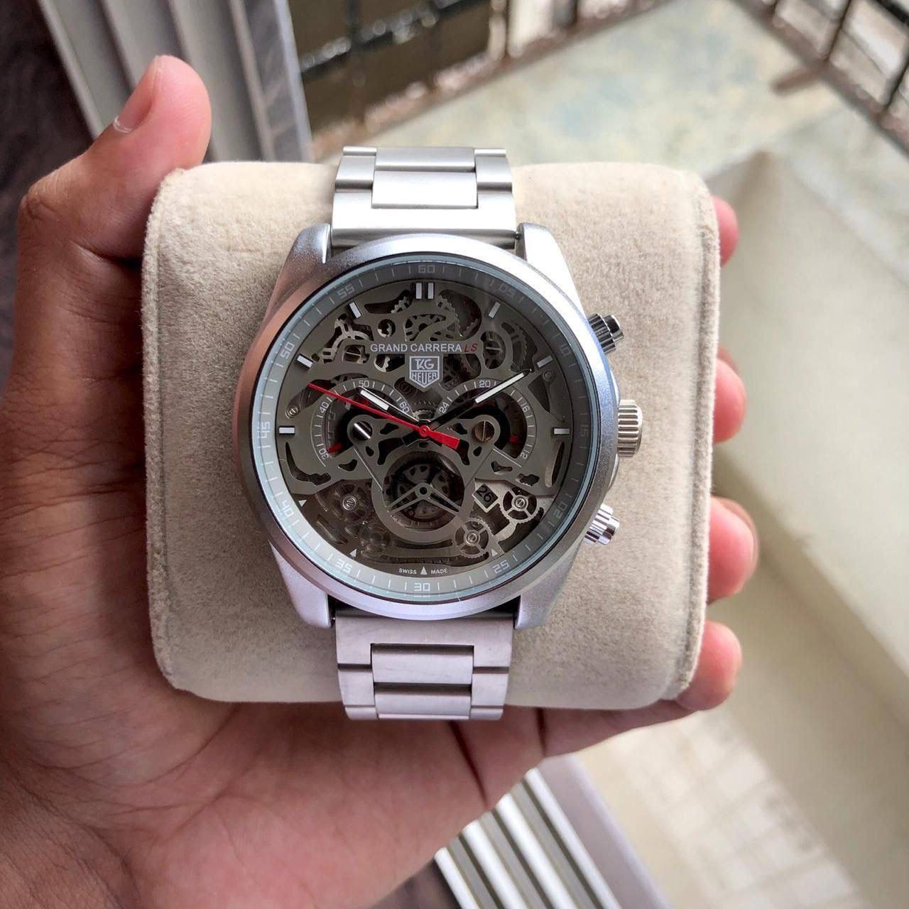 Tagheuer Cr7 Diagno Grey Chronograph Multi Dial Metal Men's Watch
