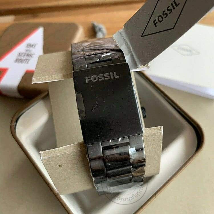 FOSSIL SKELETON Black Automatic Men's Watch