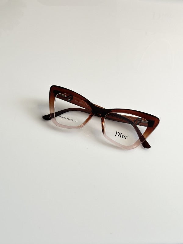 DIOR BROWN FRAME FOR WOMEN'S WITH ORIGINAL BOX AND KIT