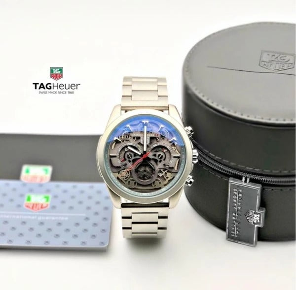 Tagheuer Cr7 Diagno Grey Chronograph Multi Dial Metal Men's Watch