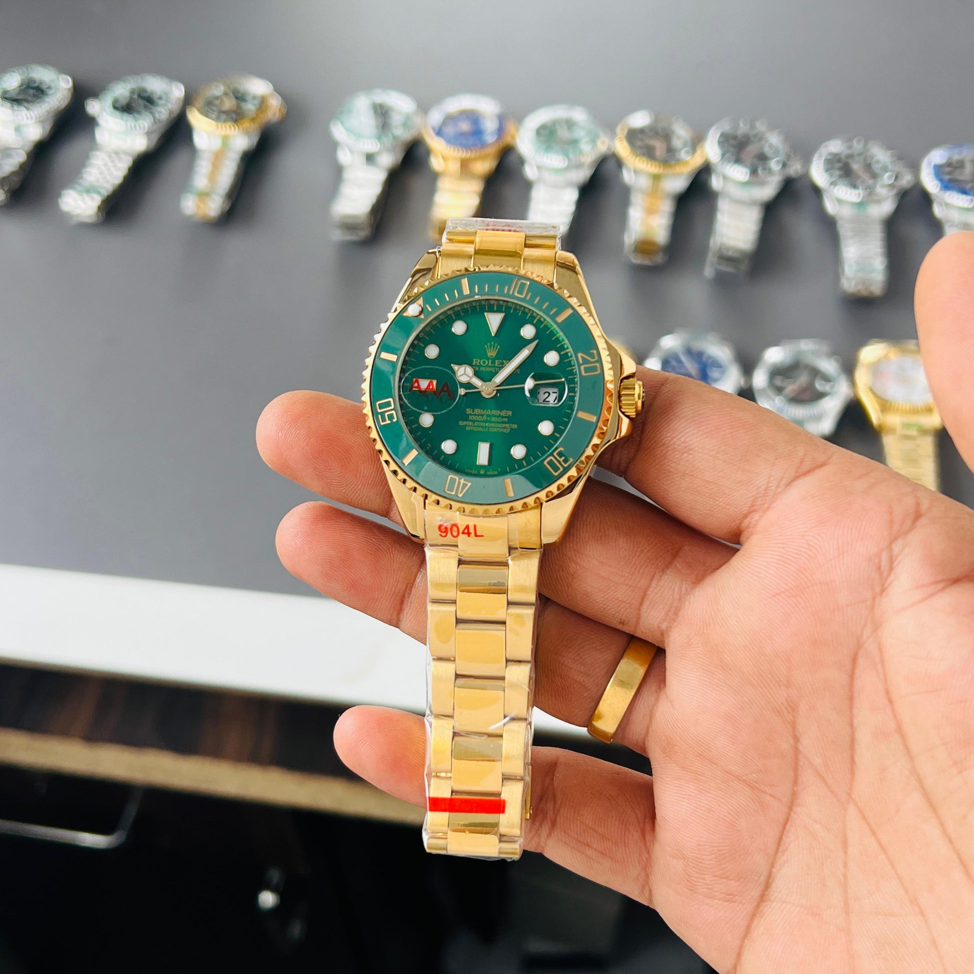 Rolex Submarine gold green (Swiss movement)