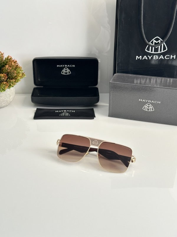 Maybach Gold Brown sunglasses with original box and kit