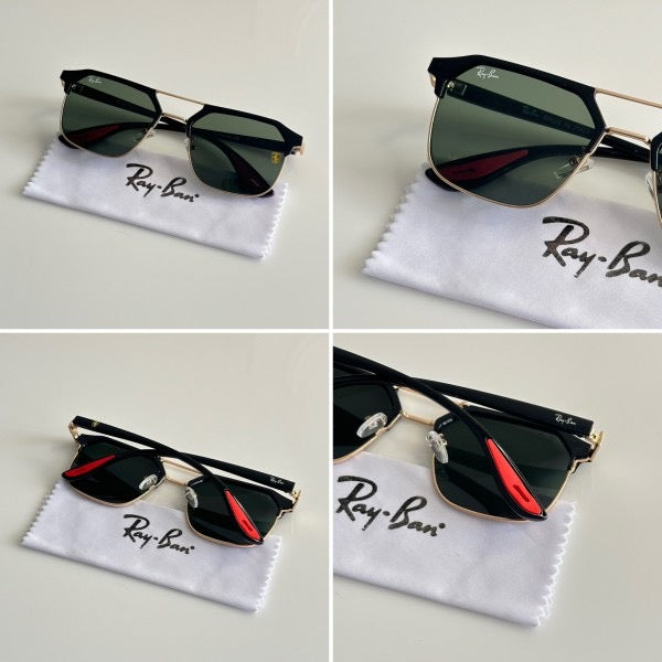 Rayban Gold Green with original box and kit