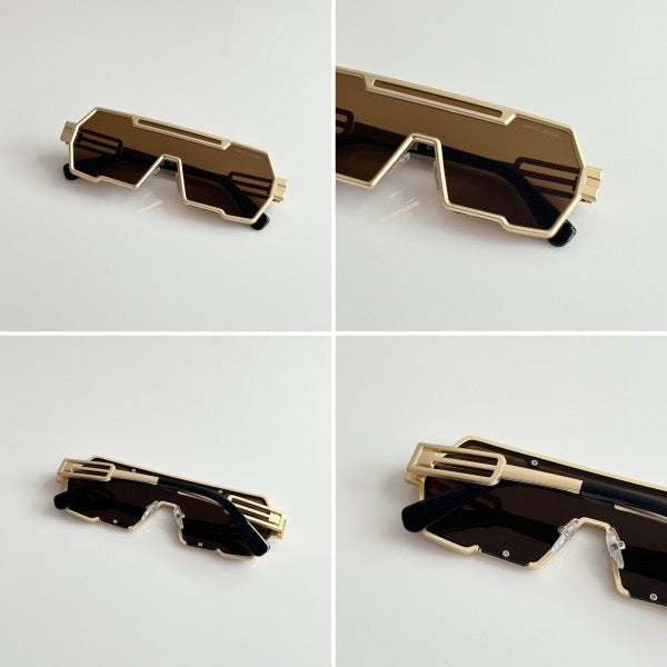 Marc Jacobs Gold Brown sunglasses with original box and kit