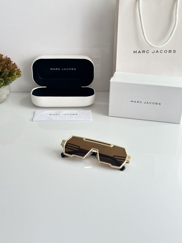 Marc Jacobs Gold Brown sunglasses with original box and kit