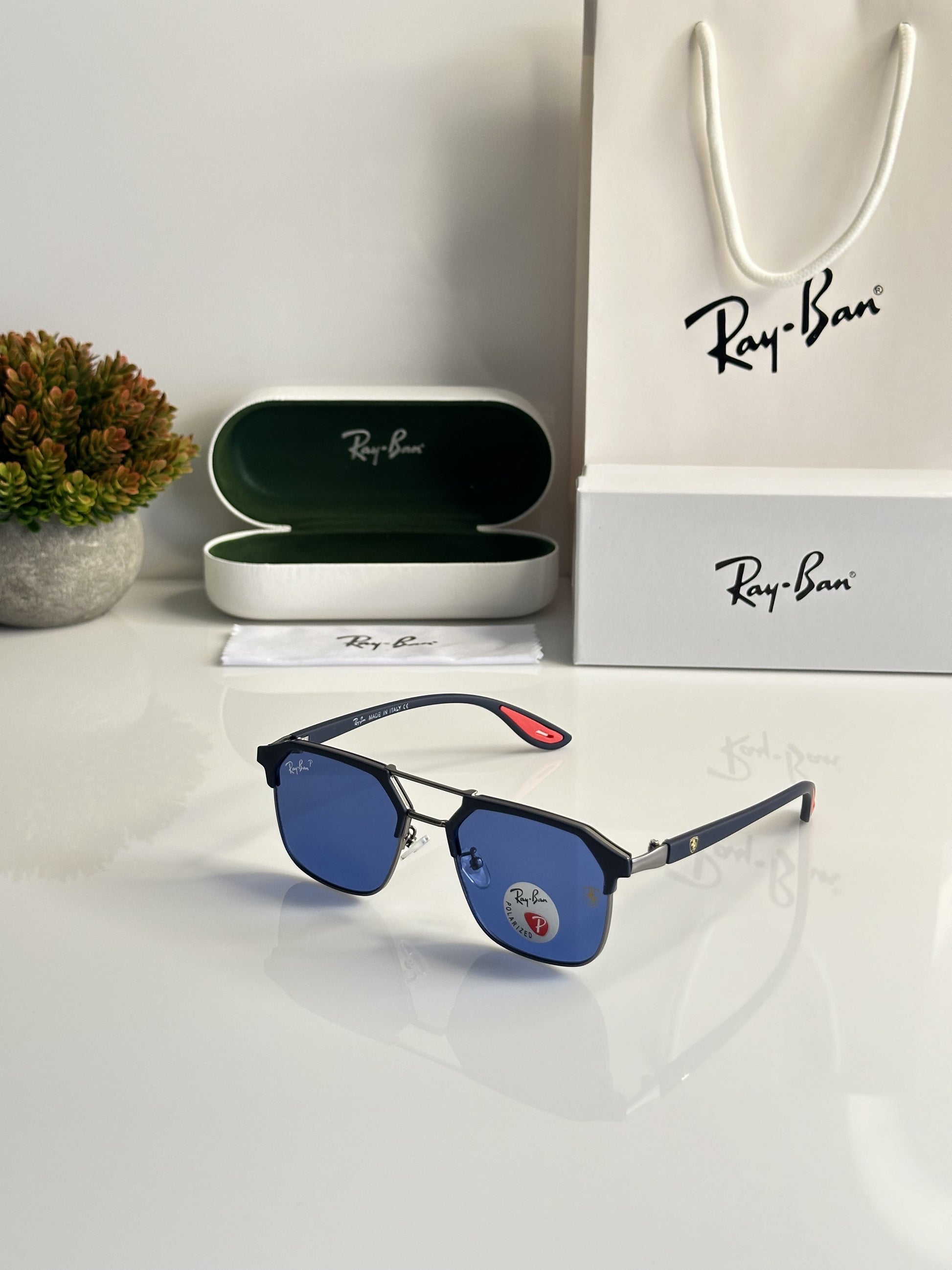 Rayban Blue with original box and kit