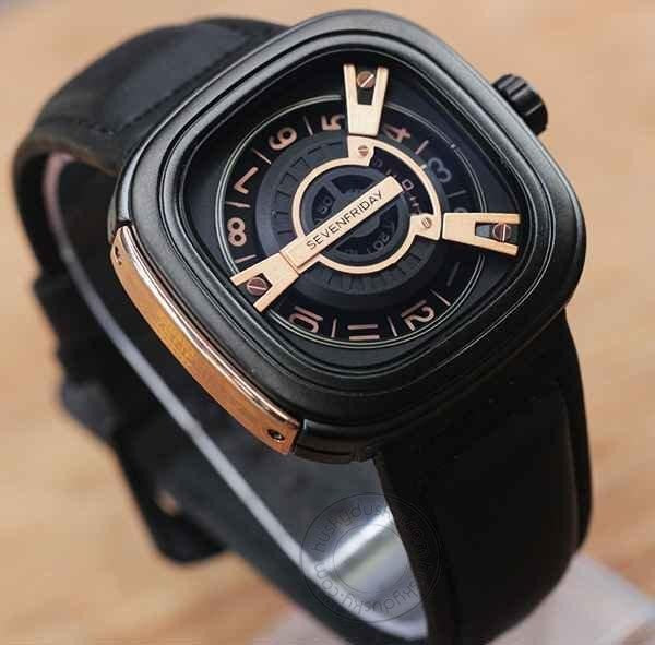 SEVENFRIDAY Men's Watch - Black Square Dial