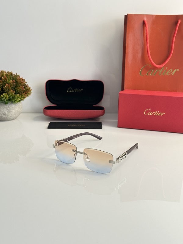 CARTIER SUNGLASSES WITH ORIGINAL BOX AND KIT