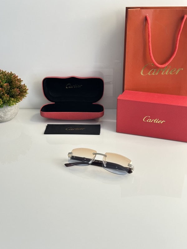 CARTIER SUNGLASSES WITH ORIGINAL BOX AND KIT
