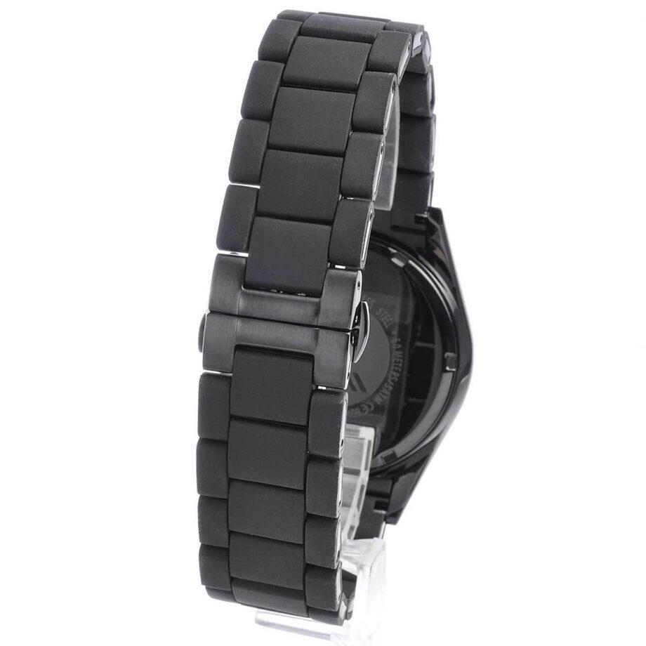 Chronograph Analog Full Black silicon Men's Watch for Man