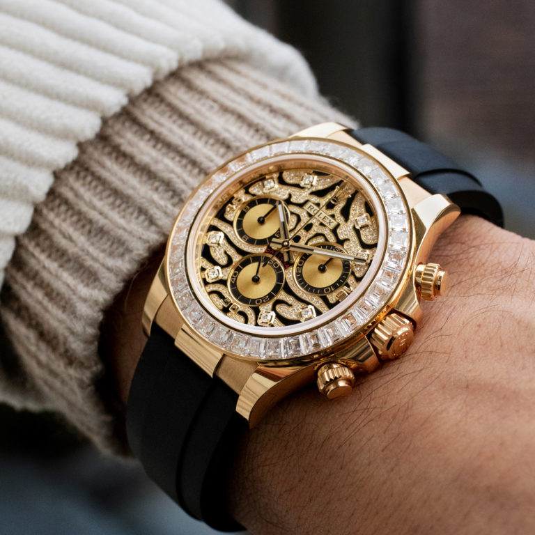 Rolex- EYE OF THE TIGER TIGER chronograph watch (GOLD)