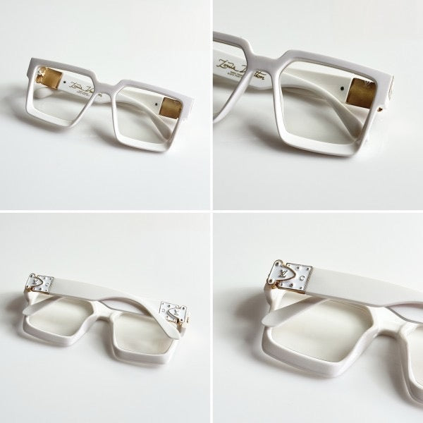 LOUIS VUITTON WHITE FRAME WITH ORIGINAL BOX AND KIT