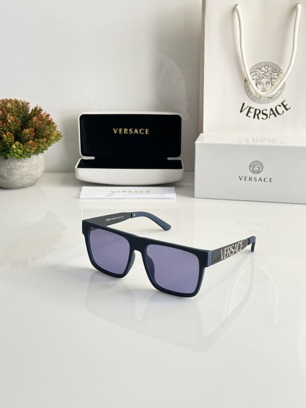 VERSACE BLUE BLACK sunglasses WITH ORIGINAL BOX AND KIT