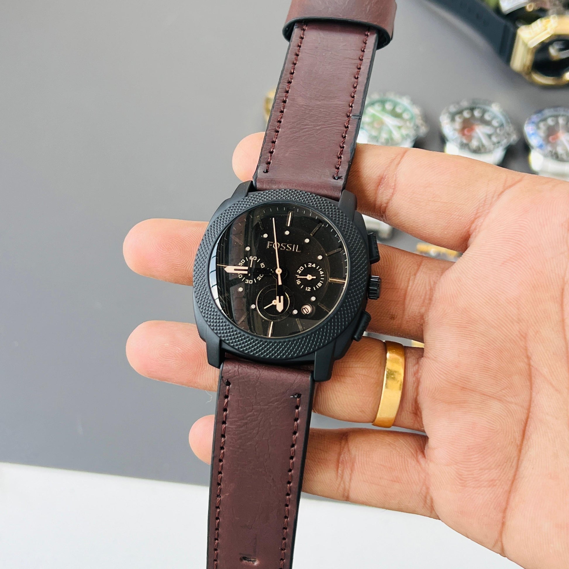 FOSSIL FS4656 Chronograph With Leather Belt