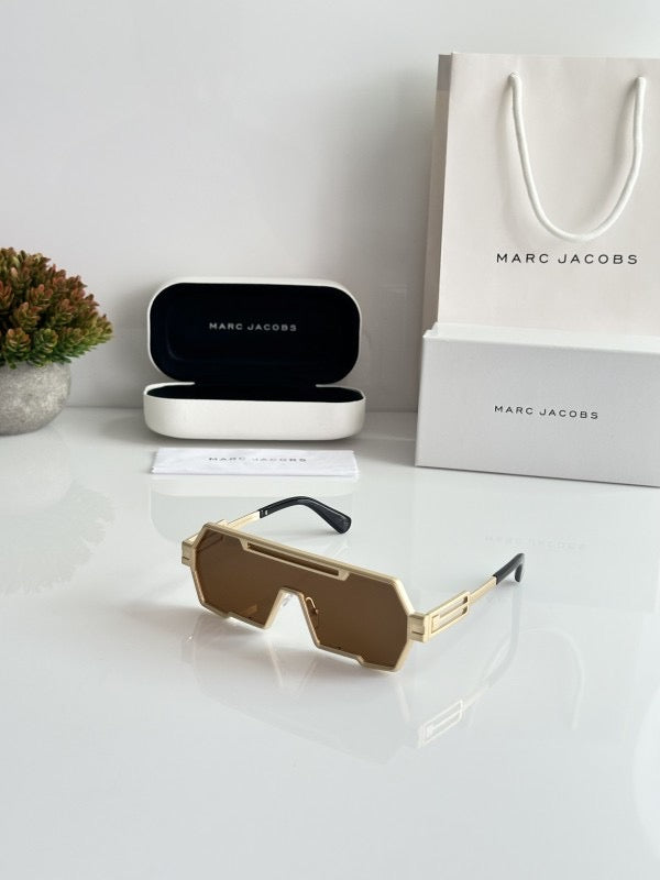 Marc Jacobs Gold Brown sunglasses with original box and kit