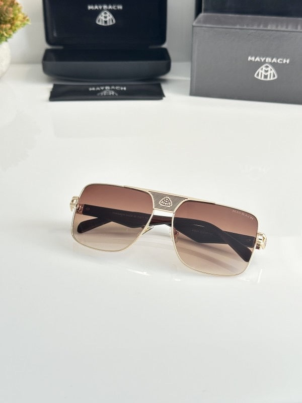 Maybach Gold Brown sunglasses with original box and kit