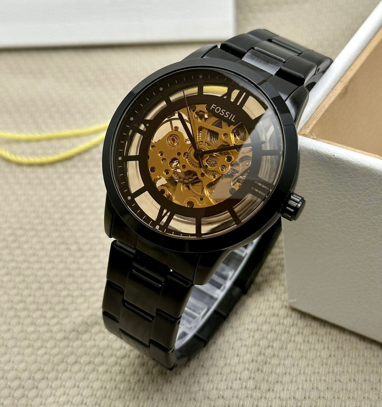 FOSSIL TOWNSMAN Automatic Skeleton Dial Watch for Men