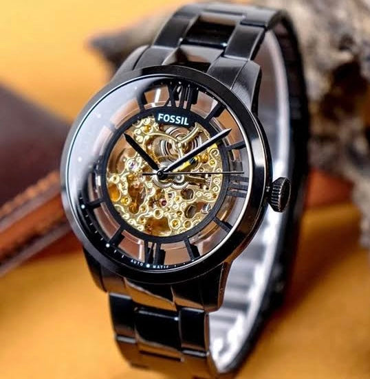 FOSSIL TOWNSMAN Automatic Skeleton Dial Watch for Men