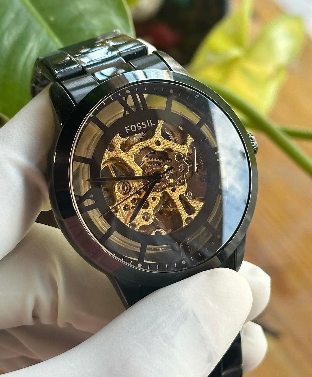 FOSSIL TOWNSMAN Automatic Skeleton Dial Watch for Men
