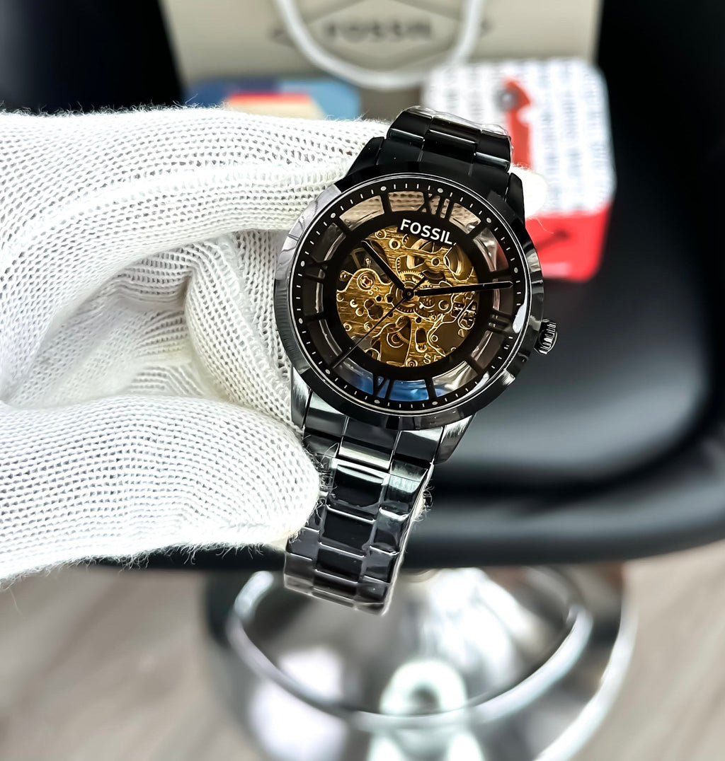 FOSSIL TOWNSMAN Automatic Skeleton Dial Watch for Men