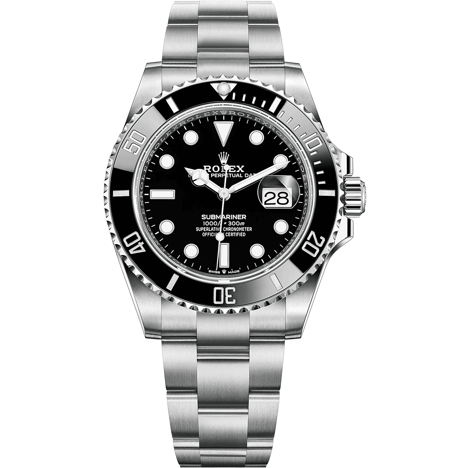 RoleX Submariner silver black (quartz)