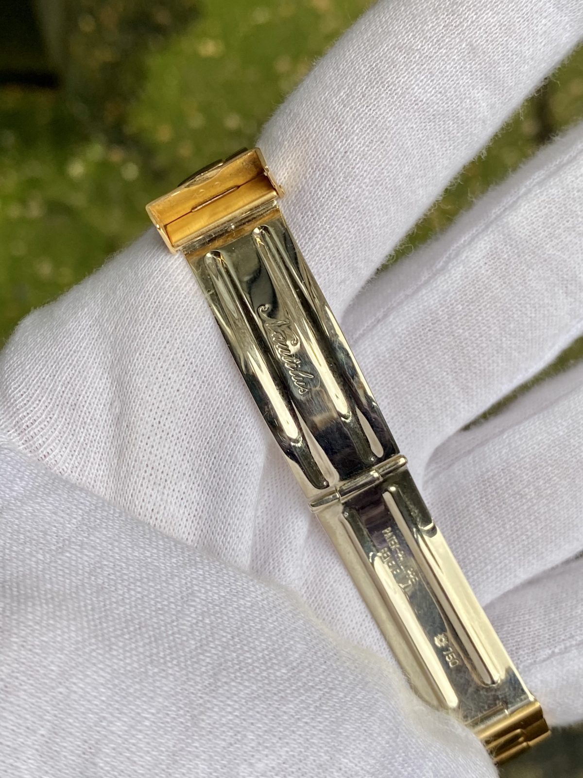 Patek Philippe Nautilus (JAPAN 1st) Mad Watch Qurtz Movement Gold Dated Watch For Men's