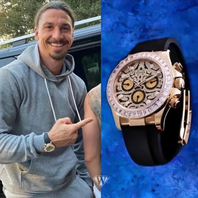 Rolex- EYE OF THE TIGER TIGER chronograph watch (ROSE GOLD)