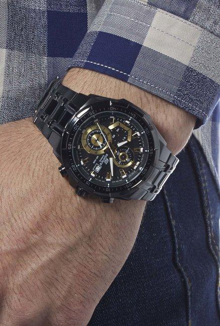 EDIFICE CASIO CHRONOGRAPH With Black Stainless steel Strap Men's Watch