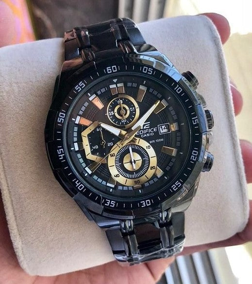 EDIFICE CASIO CHRONOGRAPH With Black Stainless steel Strap Men's Watch