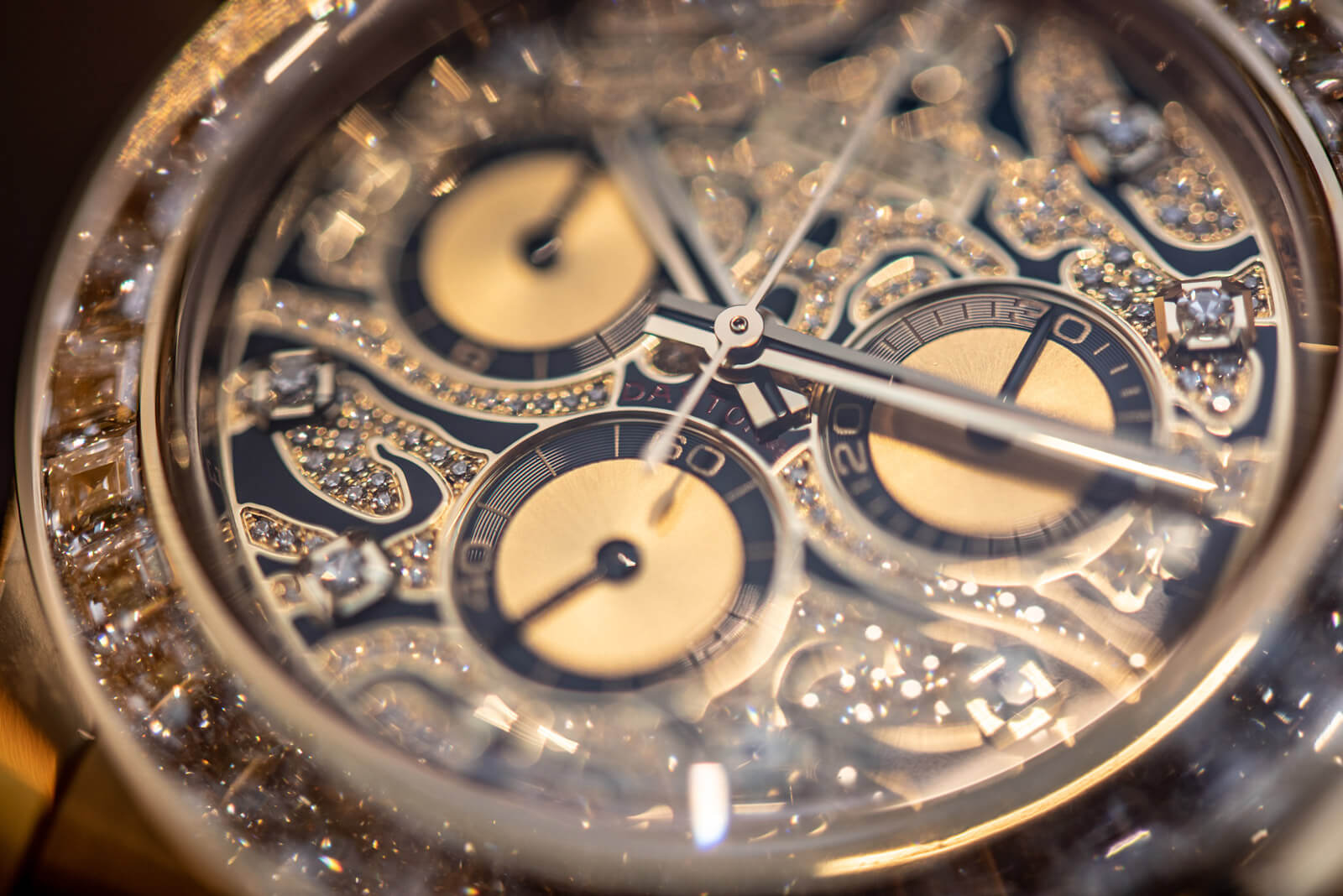 Rolex- EYE OF THE TIGER TIGER chronograph watch (ROSE GOLD)