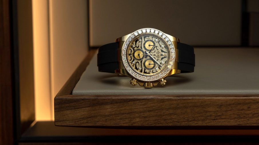 Rolex- EYE OF THE TIGER TIGER chronograph watch (GOLD)